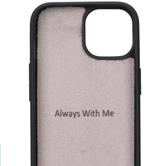 Full Grain Genuine Gray Leather iPhone 15  Phone Mag Case NEW NIB NWT - Picture 5 of 5